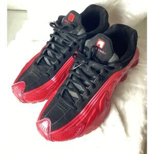 Nike Shox R4 Voltage Cherry Blk Running Shoe 302874-600 Sz 10 Rare Women's